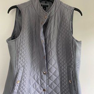 Grey Button up vest